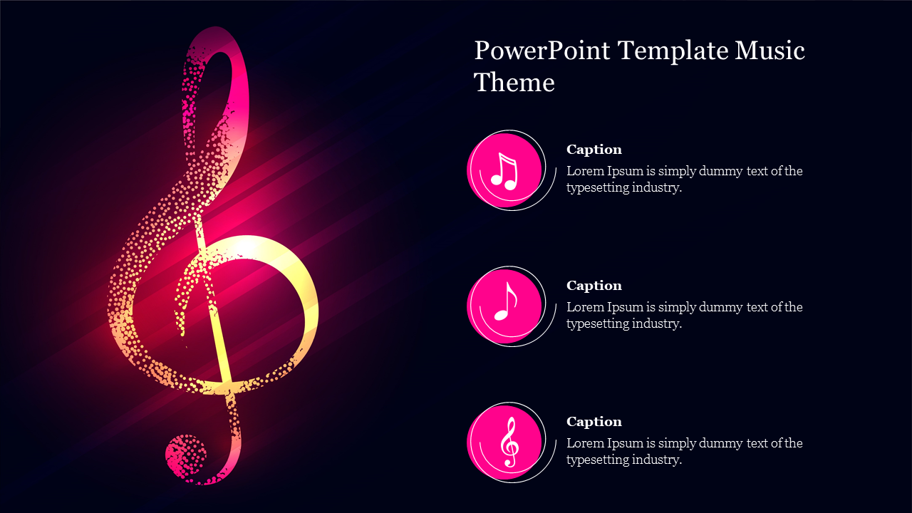 PowerPoint Template Music Theme Free